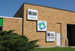 Micron Metal Finishing facility entrance